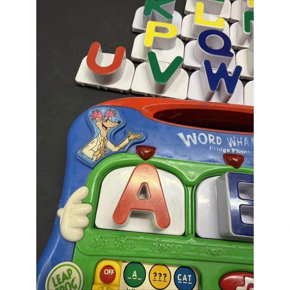 LEAP FROG WORD WHAMMER Electronic Magnetic Fridge Phonics Set - 26 Letters A-Z